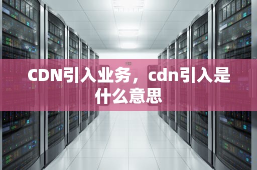 CDN引入业务，cdn引入是什么意思