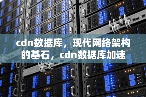 cdn数据库，现代网络架构的基石，cdn数据库加速