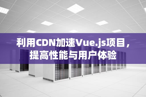 利用CDN加速Vue.js项目，提高性能与用户体验