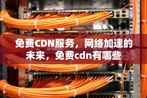 免费CDN服务，网络加速的未来，免费cdn有哪些