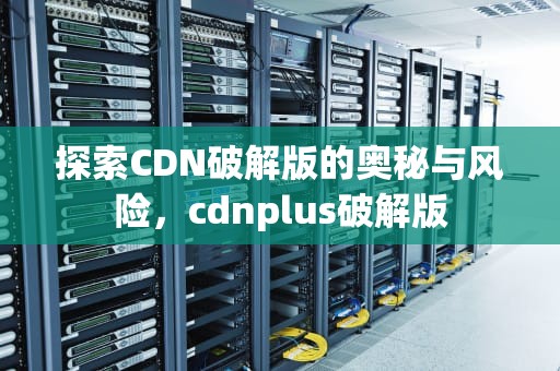 探索CDN破解版的奥秘与风险，cdnplus破解版