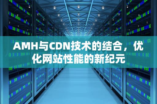 AMH与CDN技术的结合，优化网站性能的新纪元