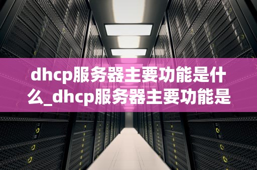 dhcp服务器主要功能是什么_dhcp服务器主要功能是什么呢_DHCP服务器的主要功能及其应用