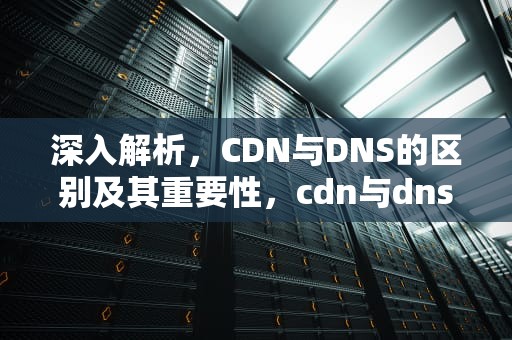 深入解析，CDN与DNS的区别及其重要性，cdn与dns区别