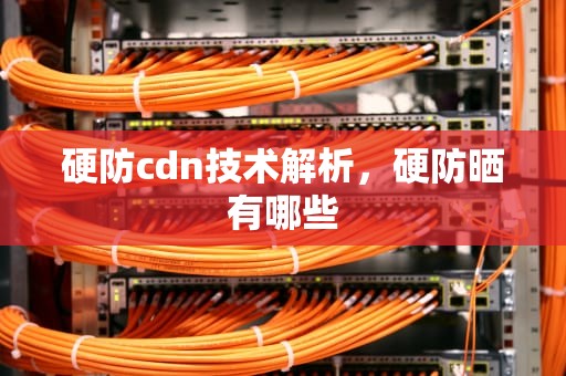 硬防cdn技术解析，硬防晒有哪些