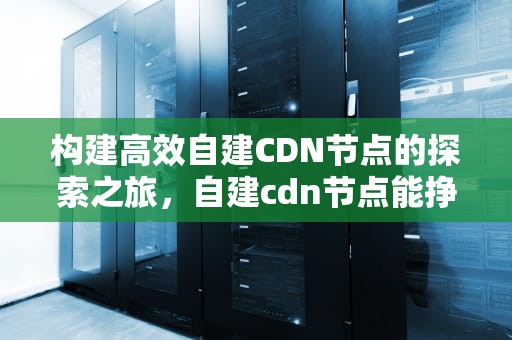 构建高效自建CDN节点的探索之旅，自建cdn节点能挣钱吗