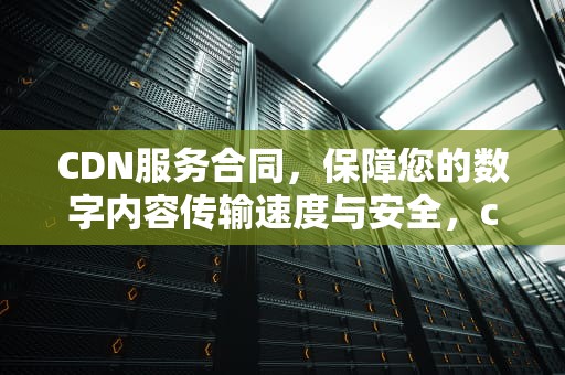 CDN服务合同，保障您的数字内容传输速度与安全，cdn协议