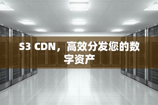 S3 CDN，高效分发您的数字资产
