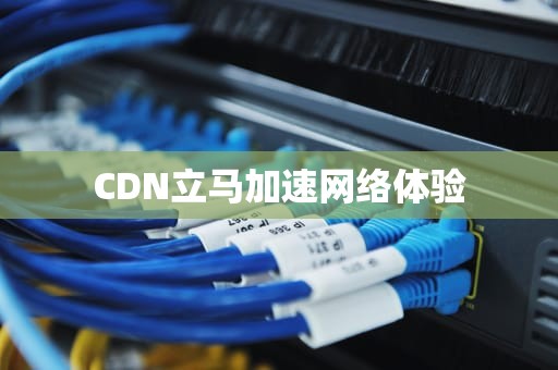 CDN立马加速网络体验