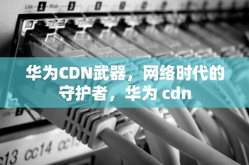 华为CDN武器，网络时代的守护者，华为 cdn
