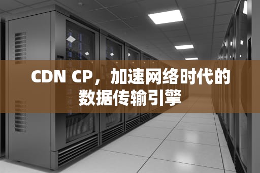 CDN CP，加速网络时代的数据传输引擎