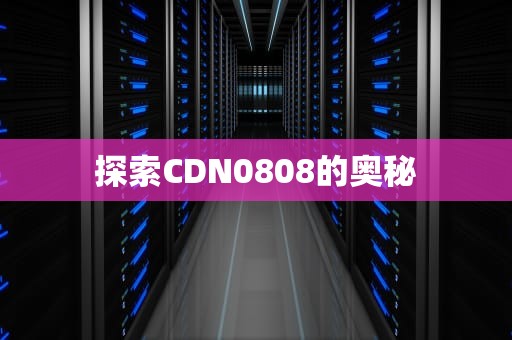 探索CDN0808的奥秘