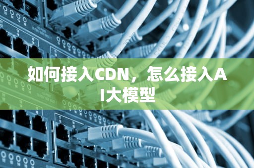 如何接入CDN，怎么接入AI大模型