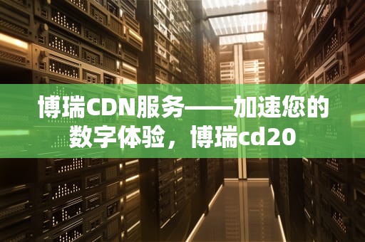 博瑞CDN服务——加速您的数字体验，博瑞cd20