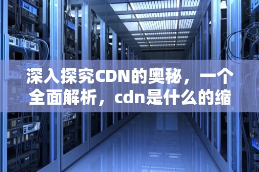 深入探究CDN的奥秘，一个全面解析，cdn是什么的缩写