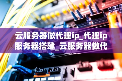 云服务器做代理ip_代理ip服务器搭建_云服务器做代理IP的全面解析