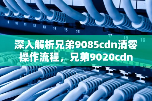 深入解析兄弟9085cdn清零操作流程，兄弟9020cdn加粉清零图解
