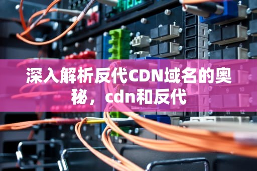 深入解析反代CDN域名的奥秘，cdn和反代