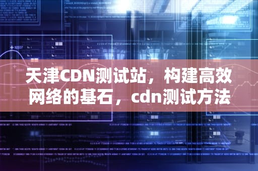 天津CDN测试站，构建高效网络的基石，cdn测试方法