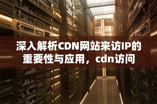 深入解析CDN网站来访IP的重要性与应用，cdn访问