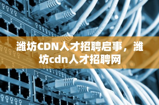 潍坊CDN人才招聘启事，潍坊cdn人才招聘网