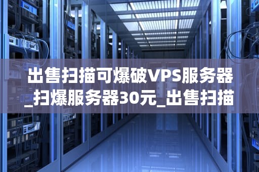 出售扫描可爆破VPS服务器_扫爆服务器30元_出售扫描可爆破VPS服务器：一场网络安全的博弈