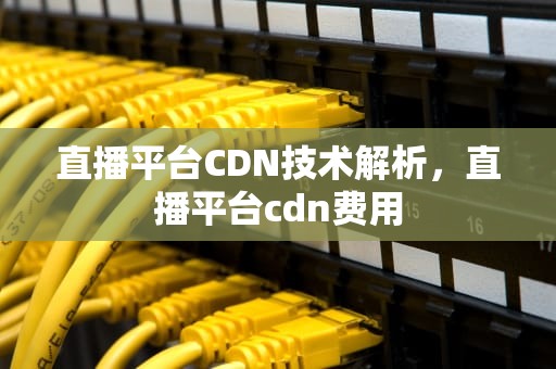 直播平台CDN技术解析，直播平台cdn费用