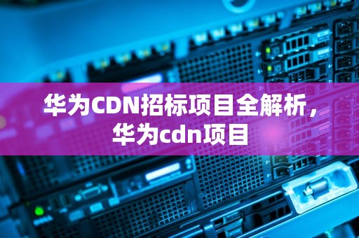 华为CDN招标项目全解析，华为cdn项目