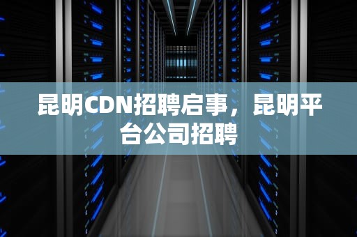 昆明CDN招聘启事，昆明平台公司招聘