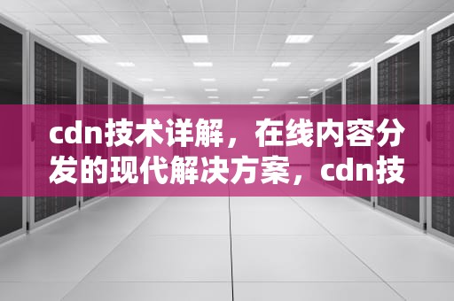 cdn技术详解，在线内容分发的现代解决方案，cdn技术介绍