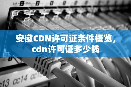 安徽CDN许可证条件概览，cdn许可证多少钱