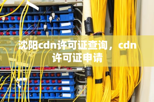 沈阳cdn许可证查询，cdn许可证申请