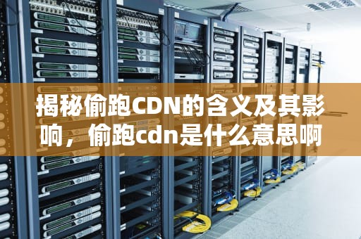 揭秘偷跑CDN的含义及其影响，偷跑cdn是什么意思啊