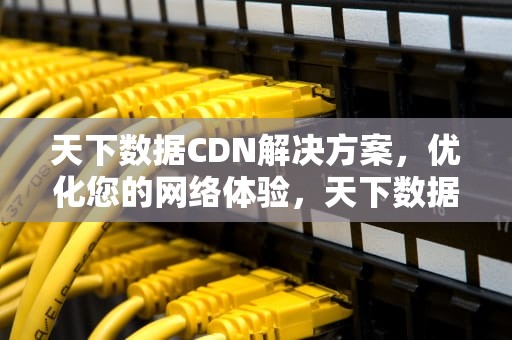 天下数据CDN解决方案，优化您的网络体验，天下数据cdn解决方法有哪些