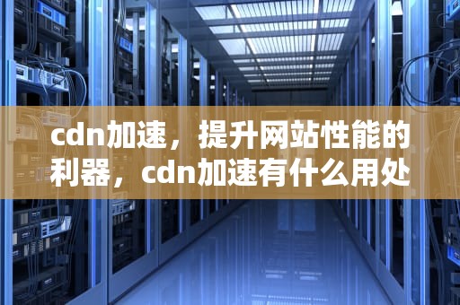 cdn加速，提升网站性能的利器，cdn加速有什么用处