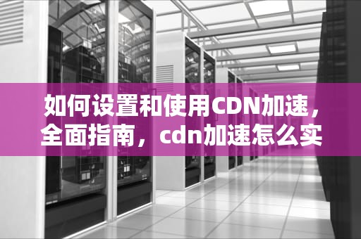 如何设置和使用CDN加速，全面指南，cdn加速怎么实现