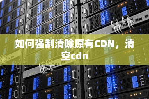 如何强制清除原有CDN，清空cdn