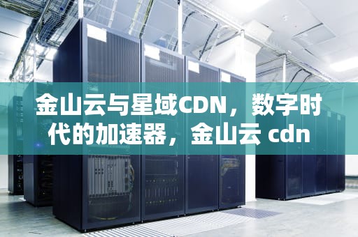 金山云与星域CDN，数字时代的加速器，金山云 cdn