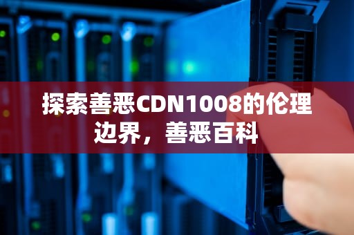 探索善恶CDN1008的伦理边界，善恶百科