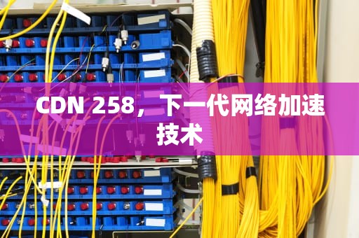 CDN 258，下一代网络加速技术