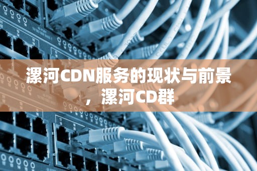漯河CDN服务的现状与前景，漯河CD群