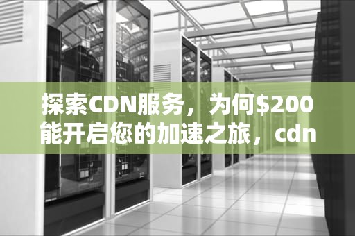 探索CDN服务，为何$200能开启您的加速之旅，cdn200/300的端子
