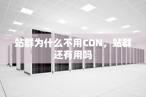 站群为什么不用CDN，站群还有用吗
