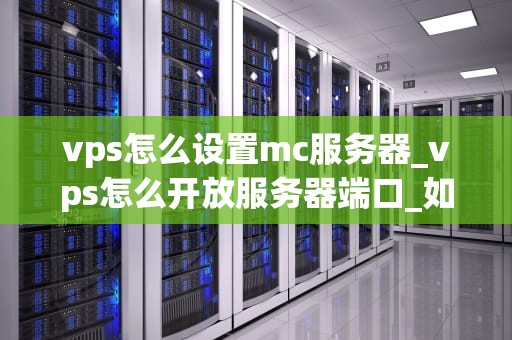 vps怎么设置mc服务器_vps怎么开放服务器端口_如何设置MC服务器在VPS上