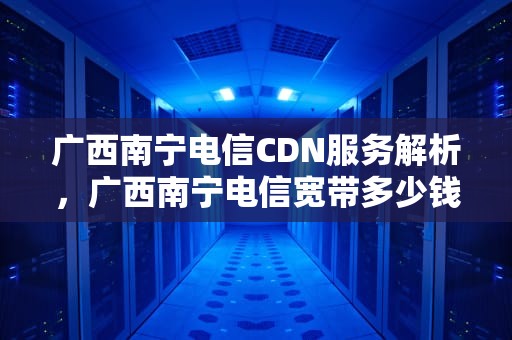 广西南宁电信CDN服务解析，广西南宁电信宽带多少钱一个月