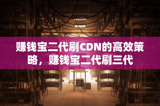 赚钱宝二代刷CDN的高效策略，赚钱宝二代刷三代