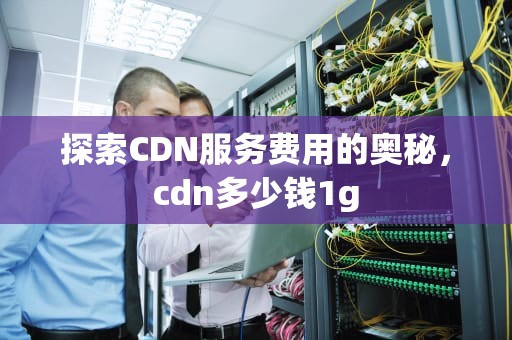 探索CDN服务费用的奥秘，cdn多少钱1g