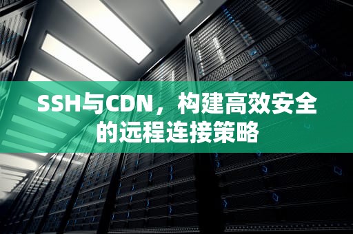 SSH与CDN，构建高效安全的远程连接策略