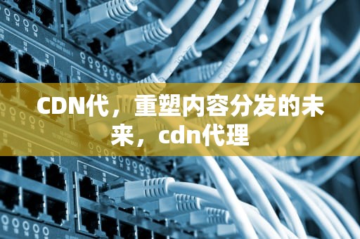 CDN代，重塑内容分发的未来，cdn代理