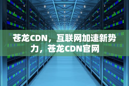 苍龙CDN，互联网加速新势力，苍龙CDN官网